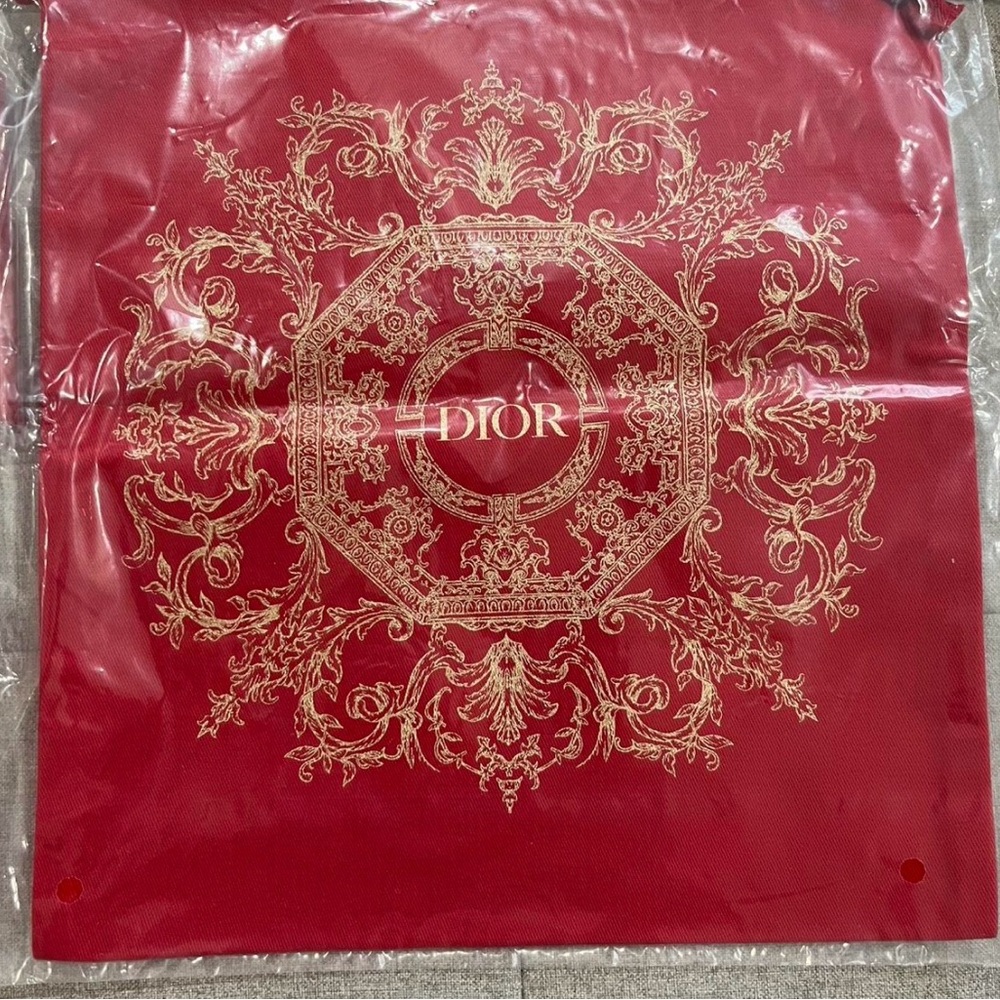 Dior Red Decorative Lunar Year 2025 String Dust Bag New in Plastic. Limited Edit